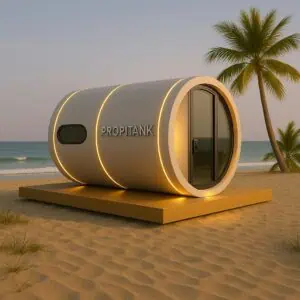 Vista exterior Microcasa (tiny house) Propitank